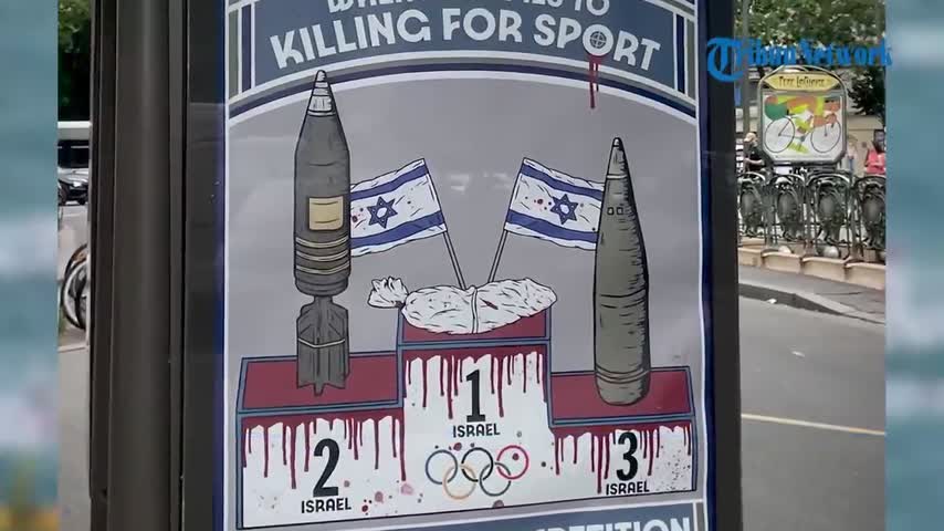 Poster Israel Sebagai Juara Olahraga Pembunuh